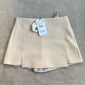 Zara Beige / Cream Mini Skort